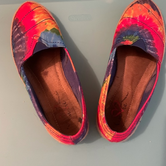 Mia Amore Multi color tye dyed Espadrilles - Picture 6 of 6